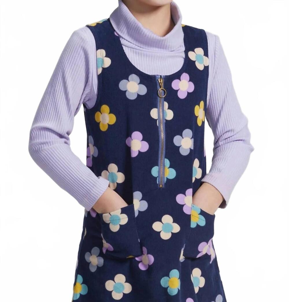 NEW BISBY girls retro jumper in flower power